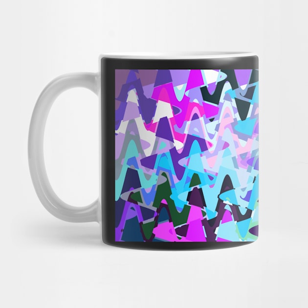 Electric waves, tech abstraction in vibrant colors by KINKDesign